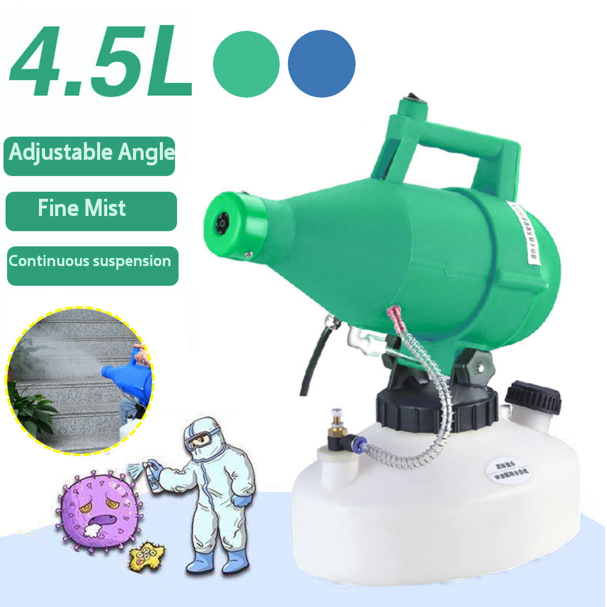 2/3L ULV Thermal Sprayer Mosquito Disinfection Fogger Machine Low Capacity Home 