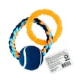 thumbnail image 5 of Vibrant Life Multicolor Chomp & Tug Buddy TPR & Rope Ring Interactive Dog Chew Toy, Small, 5 of 7