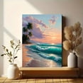 thumbnail image 6 of UXIEQU Tropical Beach Sunset Canvas Print 15.75x11.81 Inches, 6 of 8