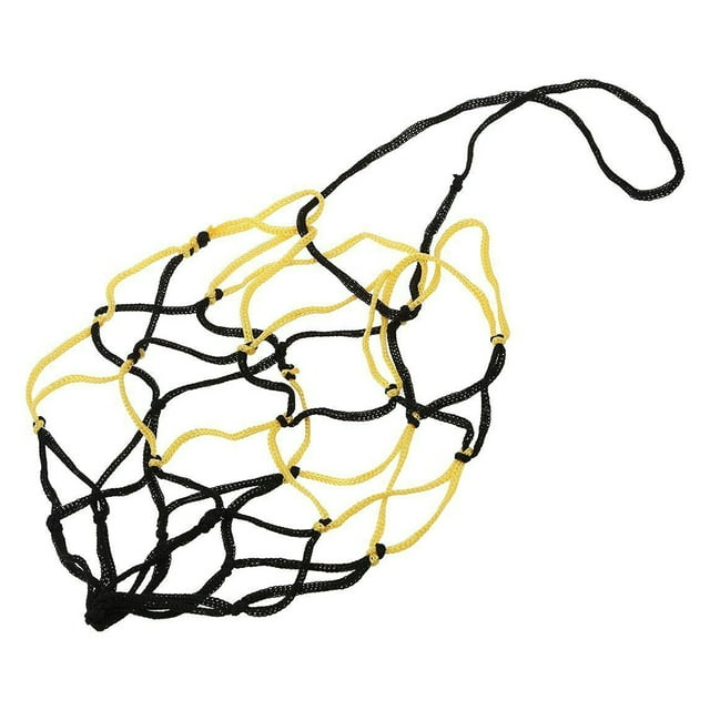 Soccer Mesh Bag with Drawstring bag; mesh net carrier; Basketball Carrier Hand-made Polypropylene Volleyball Storage Holder for Gym Accessory