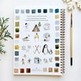 thumbnail image 4 of Watercolor Workbook Set Beginner Friendly Watercolor Workbook Set 12 Color Watercolor Paint Set With Brushes Art Craft Painting Kit For Children And Adults 5ML, 4 of 9