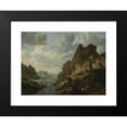 thumbnail image 2 of Jan van Aken 18x14 Black Modern Framed Museum Art Print Titled - Mountain Landscape (C. 1650), 2 of 5