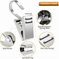 thumbnail image 3 of 304 Stainless Steel Curtain Clips Home Decoration For Photos, Art Craft Display,, 3 of 6