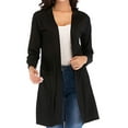 thumbnail image 1 of Tinglu Spring Lightweight Outwear Women Cardigans Casual Long Shawl Collar Open Cardigan Tops, 1 of 7