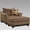 Brown, variant on Textured Brown Polyester Set / For a Relaxed Living Room / Get a Comfortable Seating Arrangement