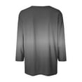 thumbnail image 3 of Nmnitkp Cartigan Light and Comfortable Womens Round Neck 3/4 Sleeve Tops Button Layered Color T-Shirts Solid Loose Cute Tunic Tee Blouses, 3 of 7