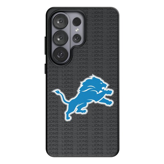 Keyscaper Detroit Lions Text Backdrop Galaxy Magnetic Bump Case