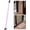 Pink, variant on SecurityMan Adjustable Door & Patio Security Bar, Heavy-Duty Iron, 18.25"-47.5", White
