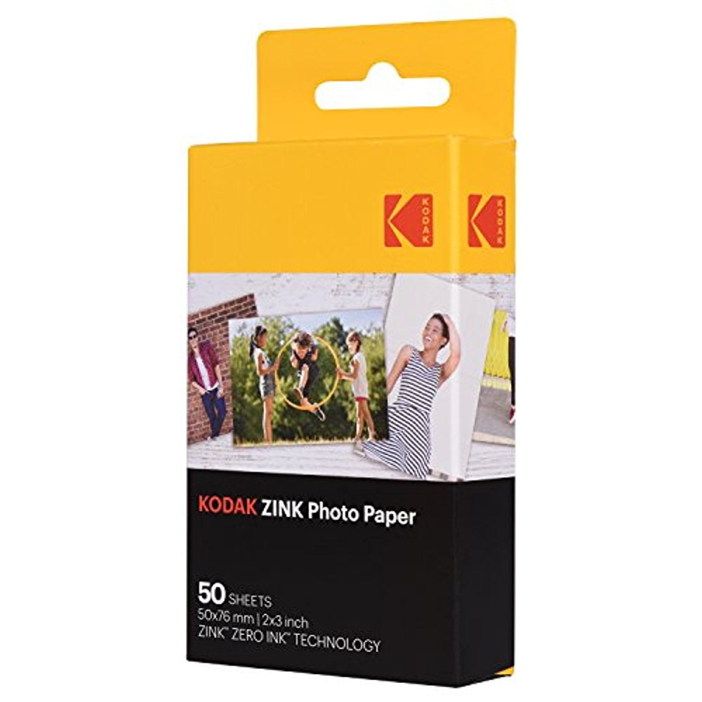 Kodak 2x3" StickyBacked ZINK Photo Paper (50 Sheets) Compatible With