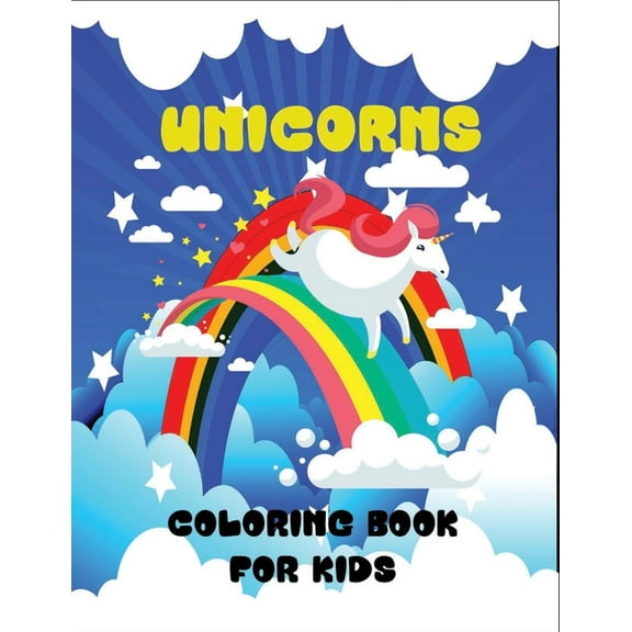 Unicorns coloring book for kids: 50 Coloring page for kids, (Paperback)