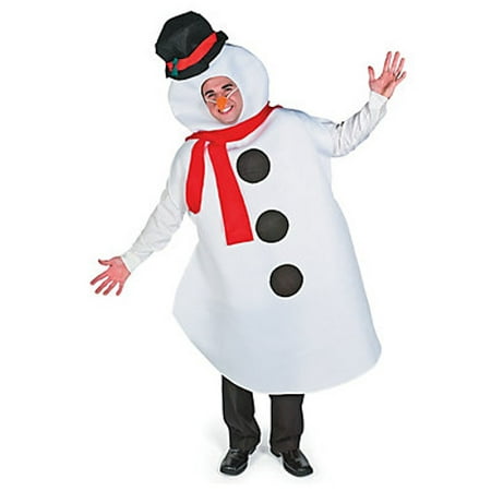 Snowman Adult Costume Olaf Halloween Christmas Winter Xmas Frozen Mens ...