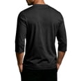 thumbnail image 3 of Havenx 250th Anniversary Usa Shirt for Men Three-quarter Sleeve Crewneck Shirts American Flag Design T-Shirts 250 Year American Anniversary Freedom Tops,Black S, 3 of 4