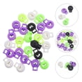 thumbnail image 1 of OULII 25pcs Spring Loaded Toggle Stopper for Everyday Use with Assorted Color to Secure Drawstring, 1 of 8