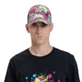 thumbnail image 4 of Fotbe Casquette de Baseball Motif Orchidées Fleurs, Chapeaux Snapback Réglables, Chapeau de Baseball Extérieur pour Hommes et Femmes Coton Doux, 4 of 6