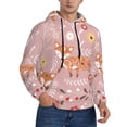 thumbnail image 2 of Salouo Beautiful Fox Pattern Men's Fall Hoodie Sweatshirt,Sport Hoodie with Pockets for Men Pullover Casual Hooded Sweatshirt-Large, 2 of 7