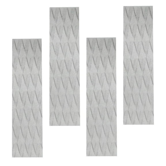 4 Pieces Anti- EVA Traction Pad Bar Grips Tail Pads for Surfing Skimboard Surfboard Paddleboard - Grey