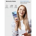 thumbnail image 5 of Miroddi Magsafe Phone Waller, Magnetic Card Holder Compatible for iphone 16/15/14/13/12, Slim Leather, RFID Blocking, Fit 7 Cards, Purple, 5 of 8