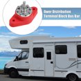 thumbnail image 2 of Unique Bargains 1 Pcs 1/4' Power Distribution Block 8 Point Bus Bar for Boat Car Marine Plastic Metal Red, 2 of 6
