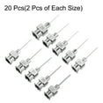 thumbnail image 3 of Uxcell 20 Pcs 19-28G Aiguille de Distribution en Acier Inoxydable, Aiguille de Colle 1/2 Pouces Embout Émoussé, 3 of 6