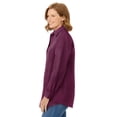 thumbnail image 3 of Woman Within Plus Size Soft Faux Suede Shirt, 3 of 6