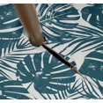 thumbnail image 3 of Vargottam Indoor/OutdoorTablecloth58x120 Inch Rectangle Tablecloth with Umbrella Hole and Zip- Waterproof PatioTableCloths- TableCovers for Backyard RectangularTable- Teal Green, 3 of 5