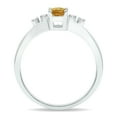 thumbnail image 2 of SZUL Women's Citrine and Diamond Sparkle Ring in 10K White Gold, 2 of 5