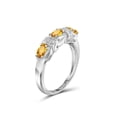 thumbnail image 4 of JewelersClub Citrine Ring Birthstone Jewelry – 0.65 Carat Citrine 0.925 Sterling Silver Ring Jewelry with White Diamond Accent – Gemstone Rings with Hypoallergenic 0.925 Sterling Silver Band, 4 of 4
