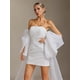 thumbnail image 4 of Vestido de novia Winmy desmontable con mangas de mariposa sin tirantes, 4 of 6