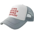 thumbnail image 2 of Humour Hat Gag First Nag Later Bold Quote Mesh Trucker Cap, 2 of 2
