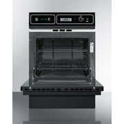 24 Wide Gas Wall Oven, Black
