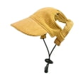 thumbnail image 1 of Gorra de béisbol para perros Symphonyw amarilla ajustable XS, 1 of 4