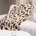 thumbnail image 4 of Fleece Blanket Cow Print Soft Throw Blanket Lightweight Throw Blanket, 4 of 4