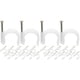 thumbnail image 1 of 100 piezas de clips para cables, soportes para cables, grapas de sujeción elegantes, clavos de acero coaxiales, tubos coaxiales, 1 of 5
