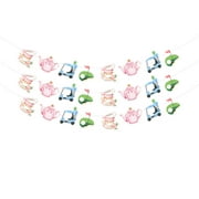 Sursurprise 3Pcs Golf CORNET Tee Time or Tea Party Gender Reveal Decorations, Pink Blue Golf Tea He or She Gender Reveal Banner, Sports Theme Baby Shower Signs Decor Party Supplies