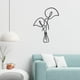 thumbnail image 4 of Escultura de pared con arte floral y vegetal, decoración de pared artesanal para café de interior Calla Lily, 4 of 7