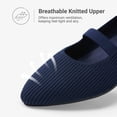thumbnail image 5 of DREAM PAIRS Women's Pointed Toe Mary Jane Flats Comfortable Knit Slip-On Shoes Lightweight Flexible Foldable Walking Flats, 5 of 8