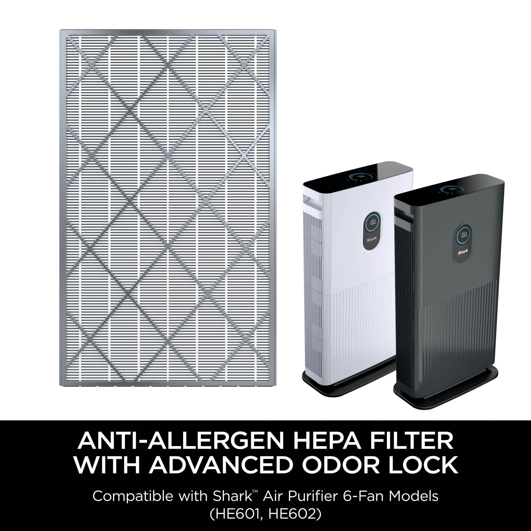 Anti-Allergen HEPA Filter with Advanced Odor Lock
