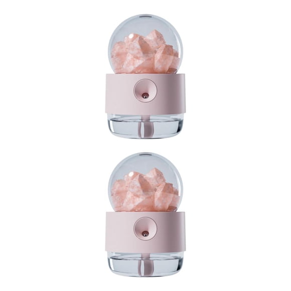 Advancent Essential Oil Diffuser Himalayan Salt Light Humidifier Diffuser 2piezas Rosa