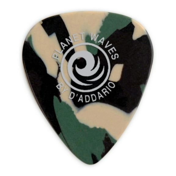 D'Addario Planet Waves Camouflage Celluloid Guitar Picks - 100 Picks