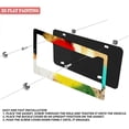 thumbnail image 3 of 1Pack License Plate Frames with Colorful Vintage Watercolor Art Pattern Includes Screws & Caps Full Accessories Included Size 6.3x12.2inch(16x31cm), 3 of 8