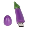 thumbnail image 1 of Unidad flash USB de dibujos animados con apariencia de berenjena, memoria portátil de almacenamiento, 1GB, 1 of 14
