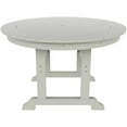 thumbnail image 2 of Portside 5-Piece Round Table Seashell Adirondack Chair Dining Set, 2 of 9