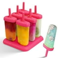 thumbnail image 2 of Reusable Molds 6-Pack - BPA Free Ice Pop Maker with Easy-Release Design & Reusable Sticks - DIY Homemade Frozen Treats for Kids & Adults, 2 of 8