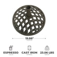 thumbnail image 3 of Four Seasons Courtyard Brookfield 19" Cast Iron Umbrella Base, Espresso, 3 of 5