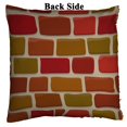 thumbnail image 2 of EREHome Texture Cartoon Brick Wall Pillow Case Home Decor Cushion Cover 20x20 Inch, 2 of 2