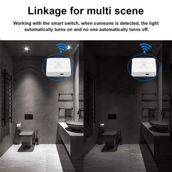 3X Tuya Zigbee Human Presence Detector with Holder Smart Human Body PIR Sensor MmWave Radar Microwave Motion Sensor