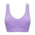 thumbnail image 2 of 3 Pack Women's Sports Bra Wirefree Padded Push Up Yoga Bras Seamless Comfortable Plus Size Bra S-6XL, 2 of 7