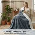 thumbnail image 7 of SMIXLN Sherpa Blanket, Reversible Fleece & Sherpa Throw Blanket, Soft Plush Warm Twin XL Size Blanket for Couch, Bed & Fall Winter, Dark Gray Heart, 71" x 80", 7 of 7