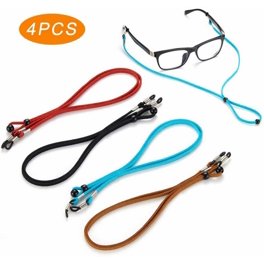 Lot De 8 Sangles De Lunettes Réglables - Polyester Doux - Universel Homme/Femme - Pour Sport, Randonnée, Pêche