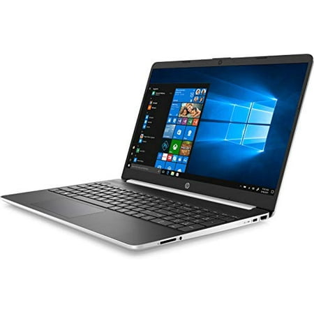 HP 15-dy1048nr 15.6" HD Notebook - Intel Core i7-1065G7 1.3GHz - 8GB RAM - 256GB PCIe SSD - Webcam - Windows 10 Home - Natural Silver/Black